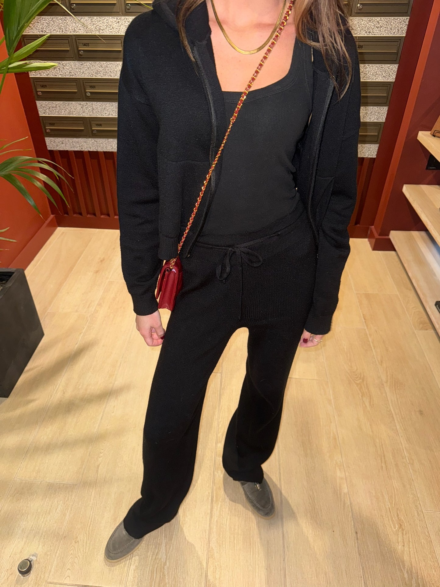 Knit Zip Up Jacket