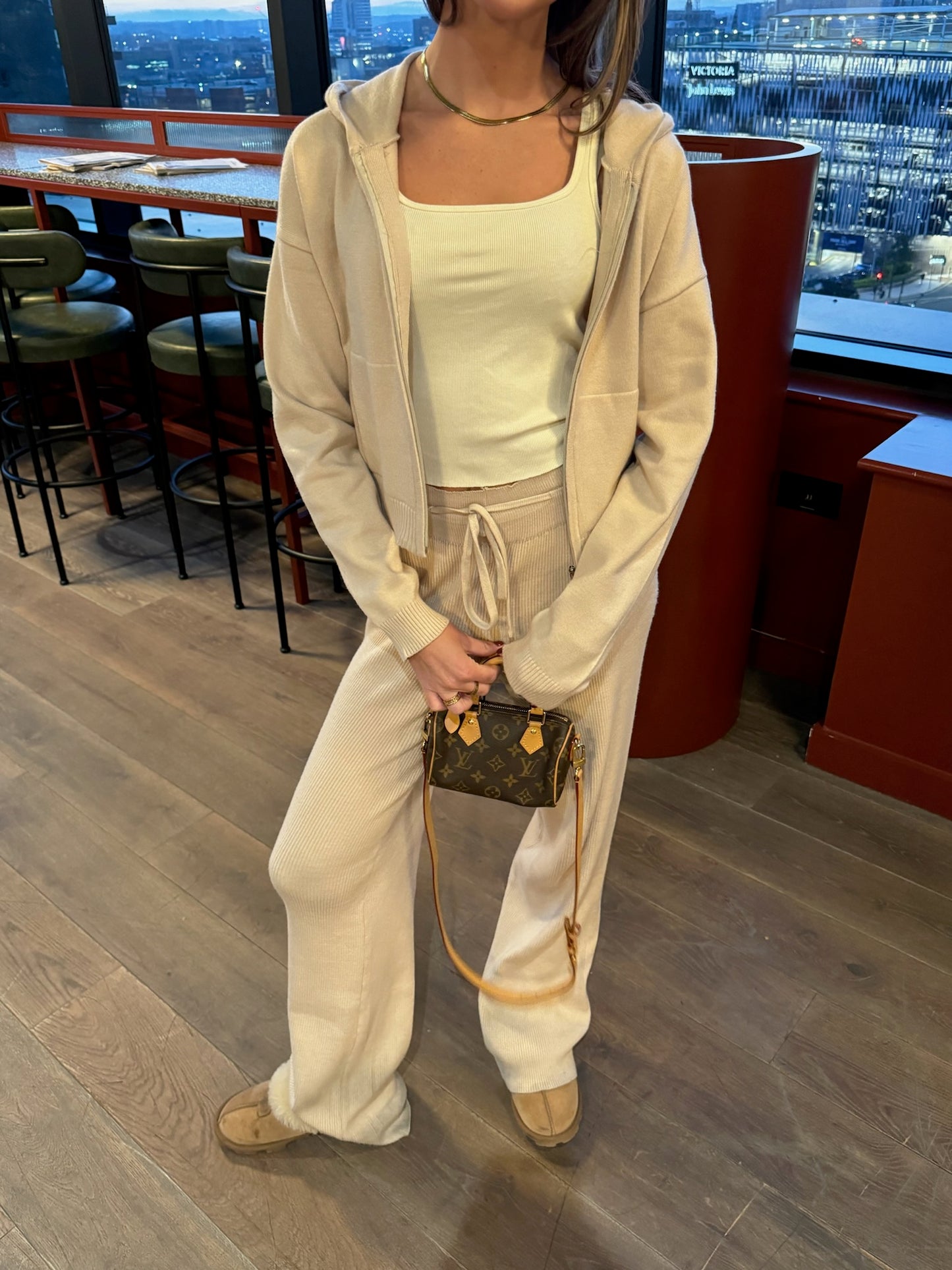 Knit Straight Leg Pants