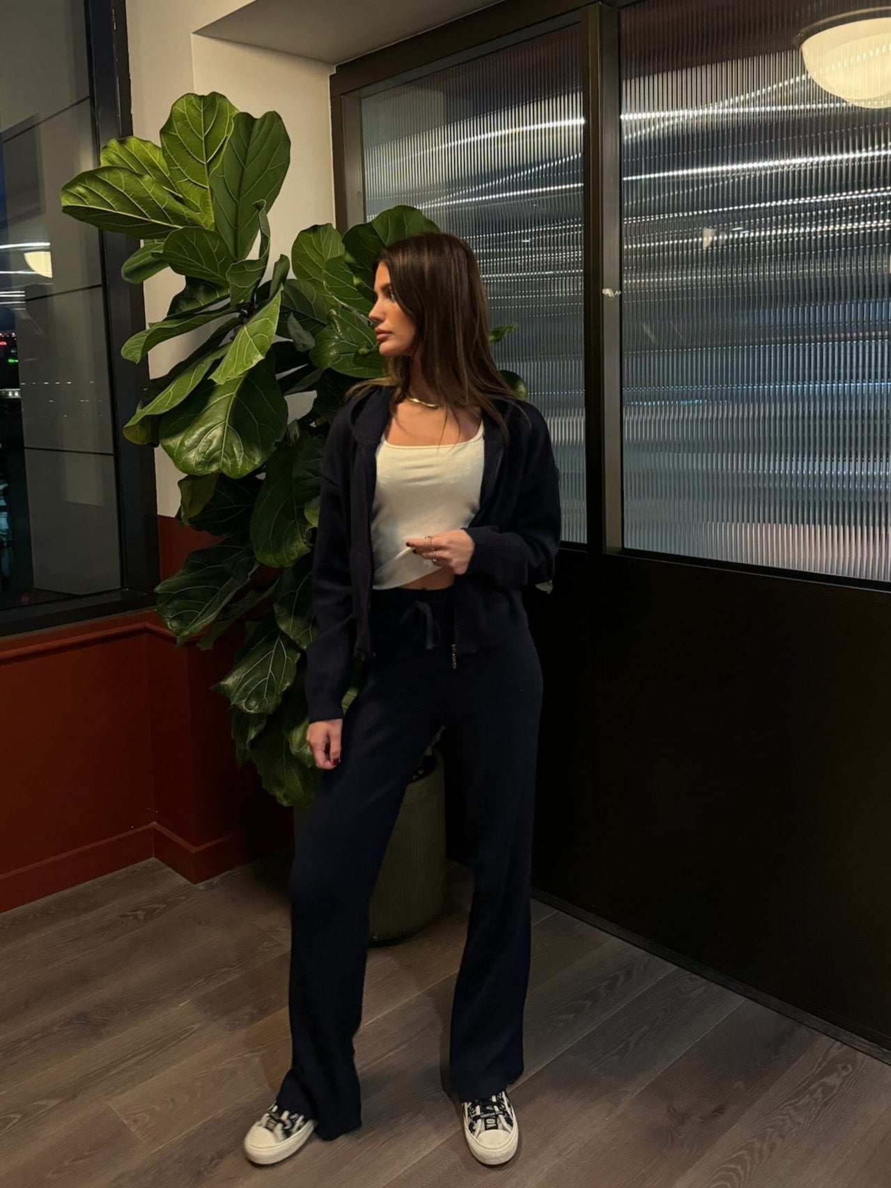Knit Straight Leg Pants