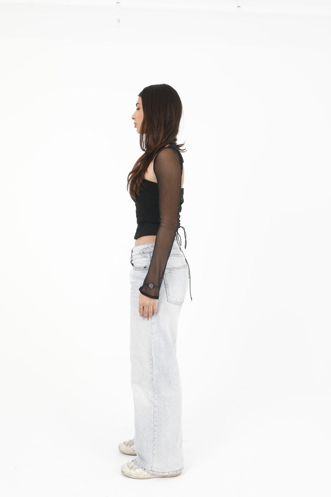 Mesh Corset Top