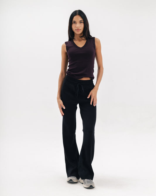 Knit Straight Leg Pants