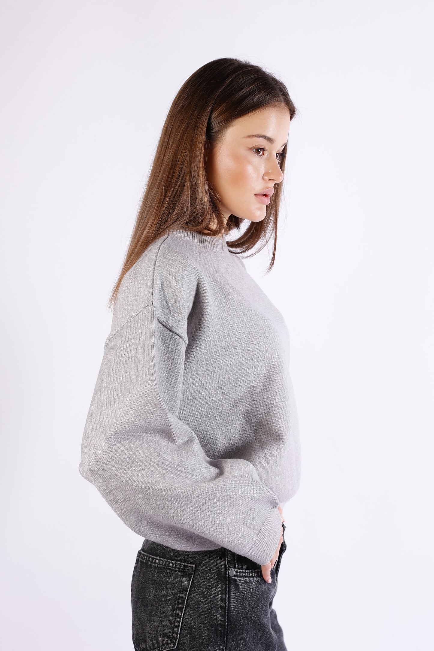 Round Neck Knit Sweater