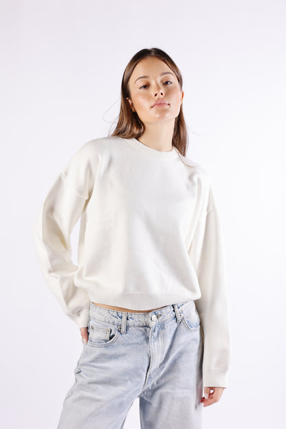 Round Neck Knit Sweater