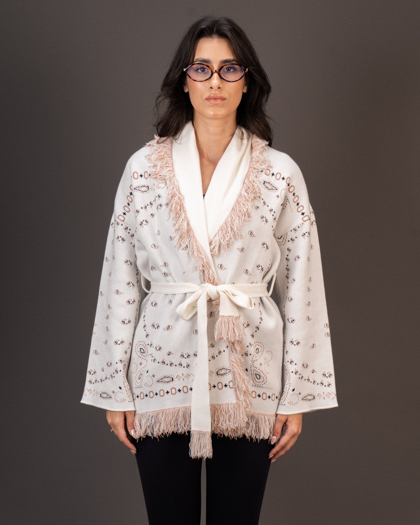 Jacquard Cardigan