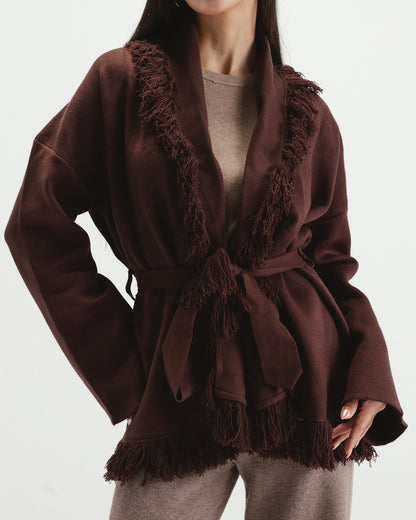 Fringed Cardigan