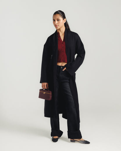 Maxi Belted Cardigan