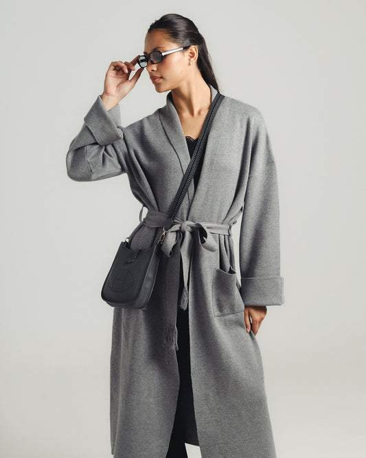 Long Belted Cardigan