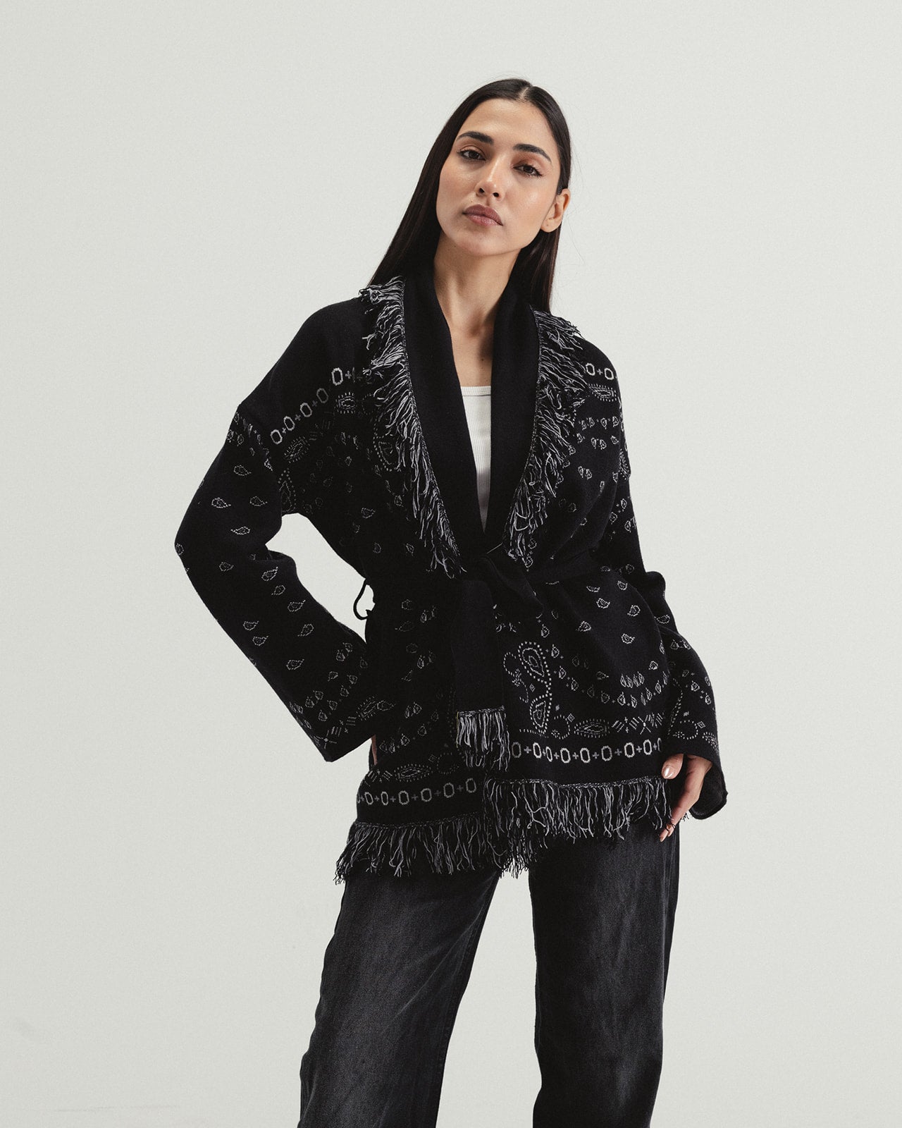 Jacquard Cardigan