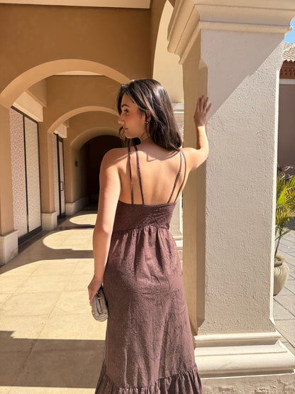 Embroidered Maxi Dress