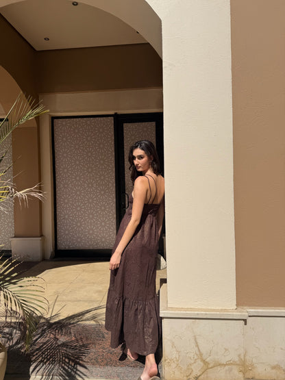 Embroidered Maxi Dress