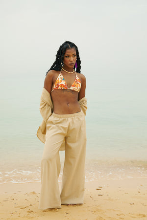 Wide Leg Linen Pants
